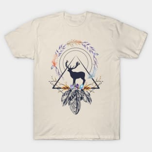 Deer Boho Abstract 2 T-Shirt